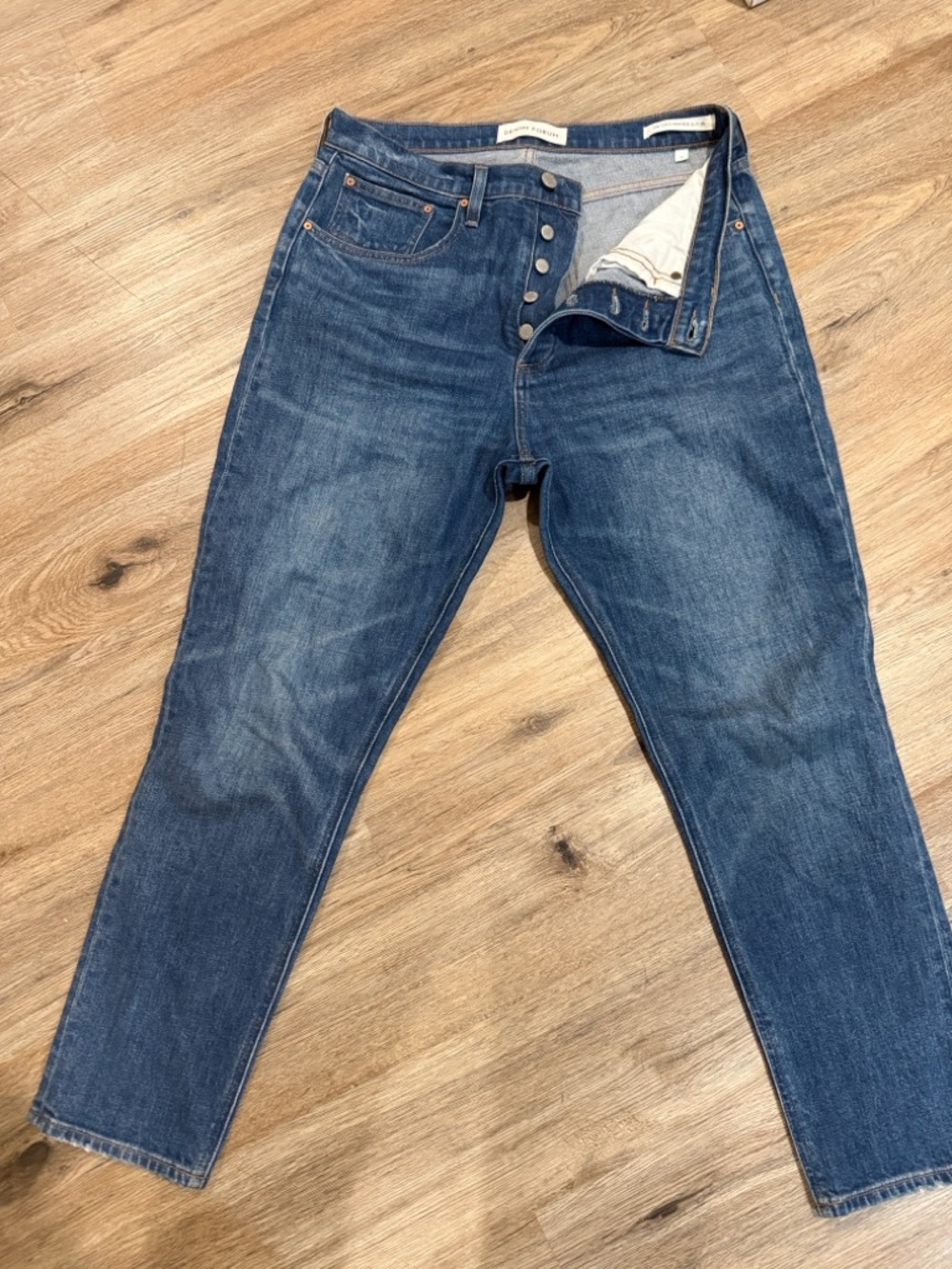 Denim Forum womens Dark Blue Slim Jeans